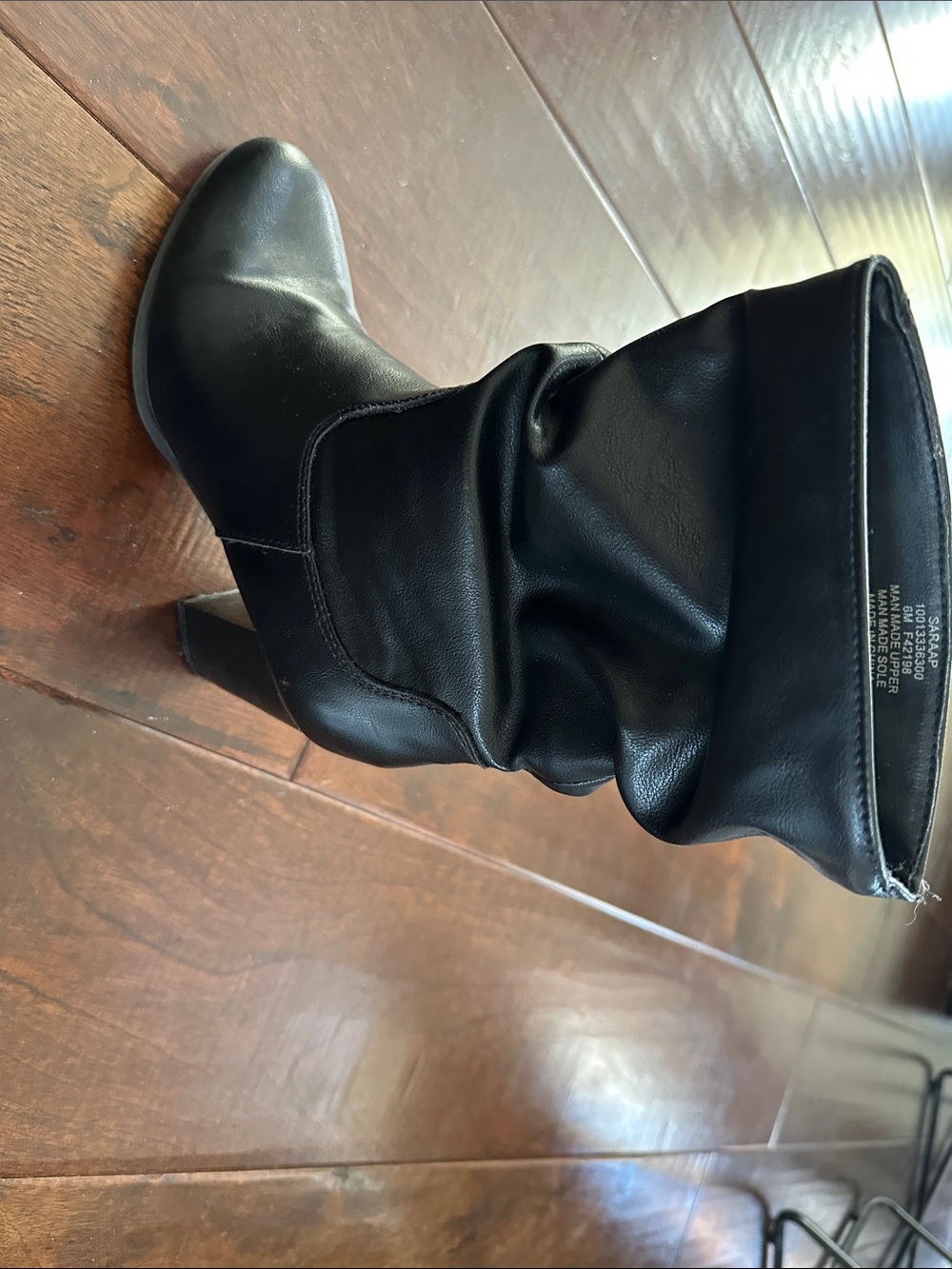 Style & Co. Black Slouch Mid-Calf Block Heel Boots - Picture 10 of 12